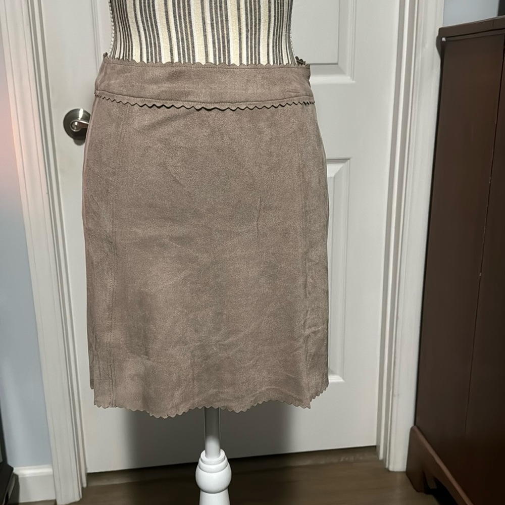 Ultra suede stretch mini skirt, super soft and comfy.